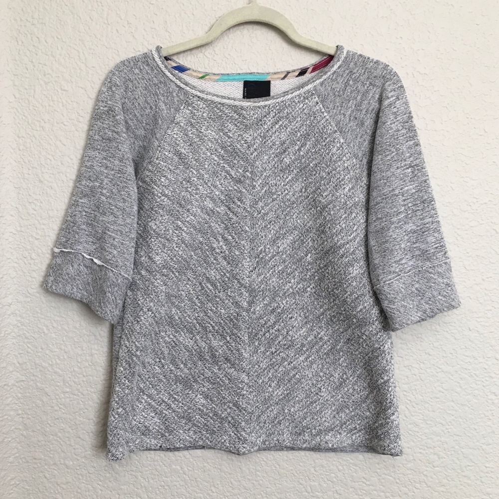 Anthropologie Dolan 3/4 Tshirt Sweater Top Gray